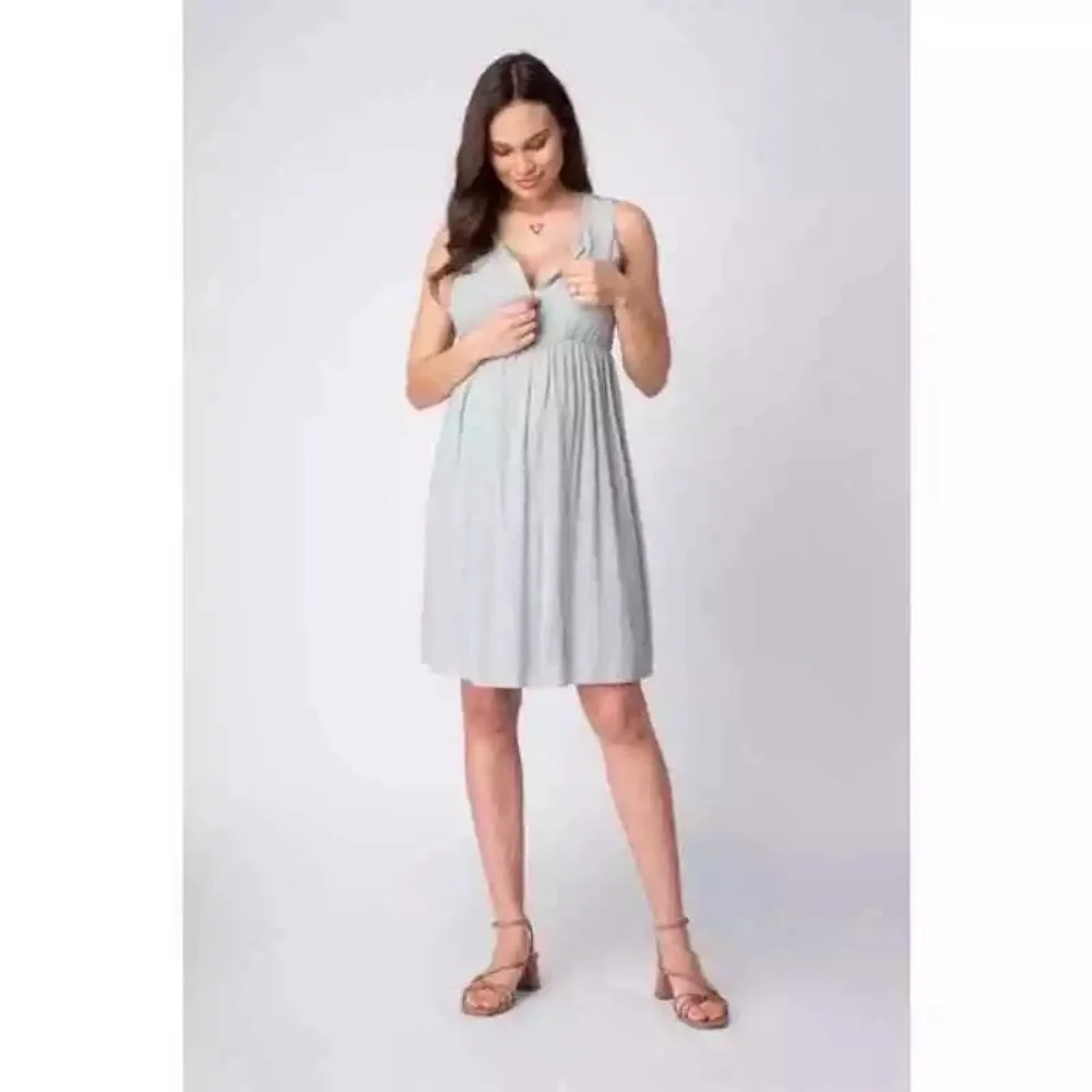 Seraphine Light Green Maternity Dress - Picture 5 of 14